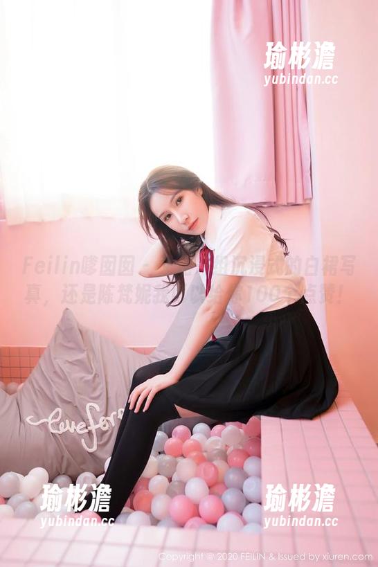 Feilin嗲囡囡 - 又是一组沉浸式的白裙写真，还是陈梵妮我可以给你100个点赞！